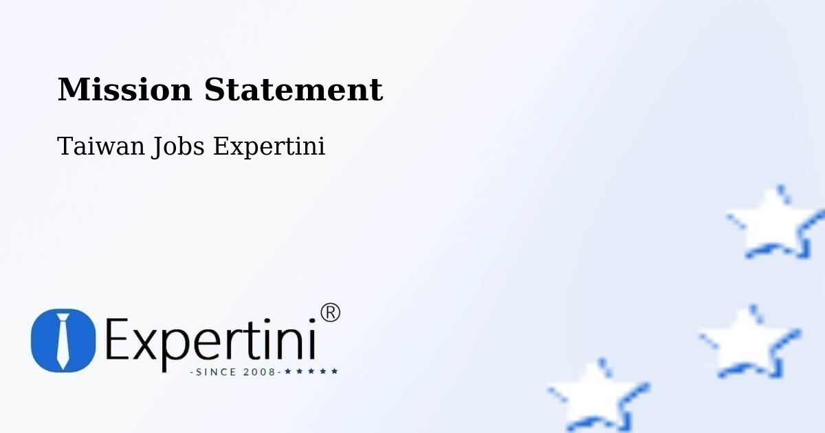 Corporate Mission – Banqiao - Taiwan Jobs Expertini